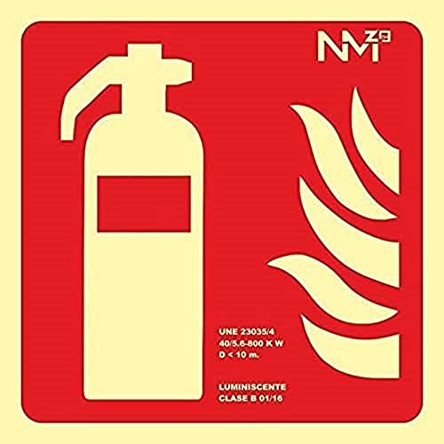 Normaluz RD03101 Feuerlöscher, CTE Klasse B, PVC, 0,7 mm, 42 x 42 cm, mit CTE, RIPCI und geeignet für die neue Gesetzgebung von Normaluz