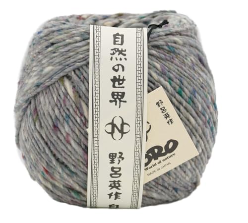 Noro Tsuido Wollgarn, Tweed-Effekt, 200 g, 320 m, Häkelwolle, Strickgarn für 5,5 bis 8 mm Nadeln, 100% Wolle (07 Kasama) von Noro