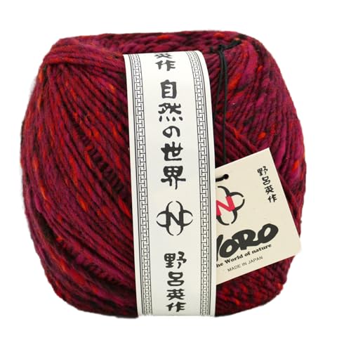 Noro Tsuido Wollgarn, Tweed-Effekt, 200 g, 320 m, Häkelwolle, Strickgarn für 5,5 bis 8 mm Nadeln, 100% Wolle (50 Tsugaru) von Noro