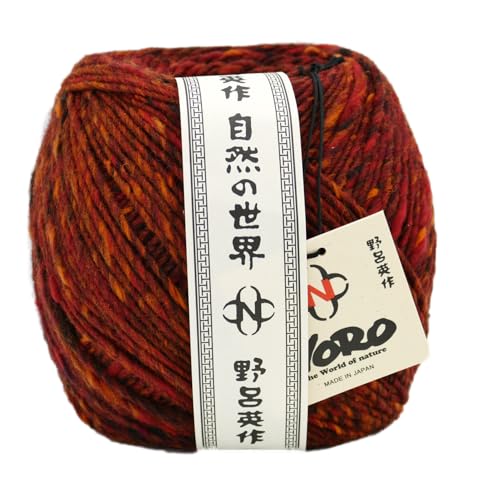 Noro Tsuido Wollgarn, Tweed-Effekt, 200 g, 320 m, Häkelwolle, Strickgarn für 5,5 bis 8 mm Nadeln, 100% Wolle (60 Uwajima) von Noro