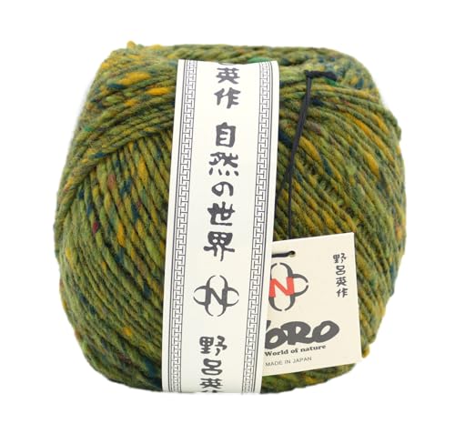 Noro Tsuido Wollgarn, Tweed-Effekt, 200 g, 320 m, Häkelwolle, Strickgarn für 5,5 bis 8 mm Nadeln, 100% Wolle (71 Nara) von Noro