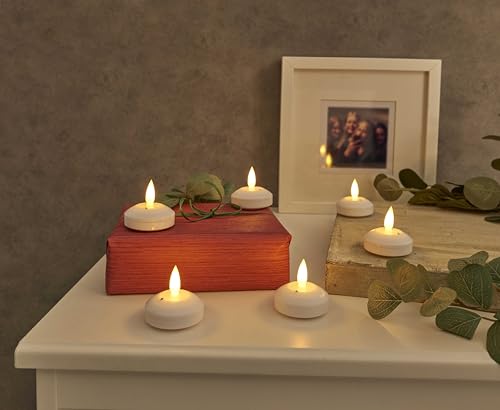 Northpoint LED Outdoor Teelichter 12er-Set – Warmweißes Licht mit Flackereffekt, IP65, Auto-Timer und Touchknopf, auch als Schwimmkerzen geeignet Northpoint LED Outdoor Teelichter 12er-Set – Warmweißes Licht mit Flackereffekt, IP65, Auto-Timer und Touchknopf, auch als Schwimmkerzen geeignet von Northpoint