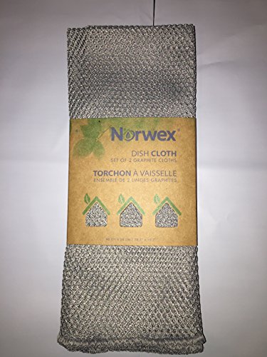 Norwex Geschirrtuch, Netzstoff, Graphit, 2 Stück von Norwex