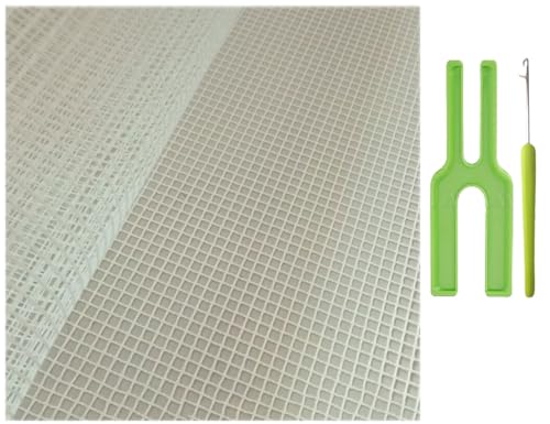 Nother 100 x 150 cm leerer Teppichhaken aus Netzstoff, Knüpfhaken, Teppichherstellung, Tapisserie-Set, Werkzeug für Stickerei, Basteln, Dekoration Nother 100 x 150 cm leerer Teppichhaken aus Netzstoff, Knüpfhaken, Teppichherstellung, Tapisserie-Set, Werkzeug für Stickerei, Basteln, Dekoration von CCWORAN