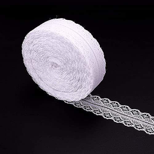 45M Spitzenbordüre Spitzenband Weiss Vintage 3cm Spitzenborte Zierband schleifenband mit draht für Geschenkverpackung Hochzeit Party Tischdeko Weihnachten DIY Handwerk Geschenkband von Nothers