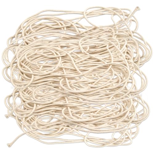 10 Meter 3mm Runde Öllampendocht, Öllampe Docht aus Baumwolle, Verstellbare Premium Docht für Öllampen, Zuschneidbar Glasfaserdocht, für Öllampen und Kerzen DIY Handgefertigte Kerzenherstellung 10 Meter 3mm Runde Öllampendocht, Öllampe Docht aus Baumwolle, Verstellbare Premium Docht für Öllampen, Zuschneidbar Glasfaserdocht, für Öllampen und Kerzen DIY Handgefertigte Kerzenherstellung von Notoke