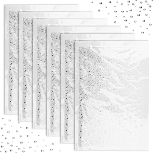 12 Bögen Strasssteine zum Aufbügeln, Glitzer Hotfix Strass Aufkleber, Flache Runde Kristall Transfer Patches für Kleidung, Jeans, Taschen und DIY-Basteln (2 mm, 3mm) von Notoke
