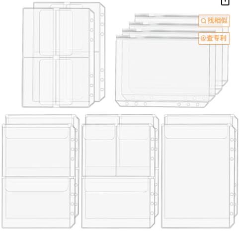 12 Stück A5 6-Loch Binder Taschen, PVC Dokumententaschen mit Reißverschluss – Wasserdichte Kunststoffordertaschen für Notizbücher, Rechnungen, Karten & Dateien 12 Stück A5 6-Loch Binder Taschen, PVC Dokumententaschen mit Reißverschluss – Wasserdichte Kunststoffordertaschen für Notizbücher, Rechnungen, Karten & Dateien von Notoke