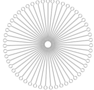400 Stück Nietstifte Edelstahl, Eye Pins Silber für Schmuckherstellung DIY Ohrringe Halskette Perlenkette Schnur 400 Stück Nietstifte Edelstahl, Eye Pins Silber für Schmuckherstellung DIY Ohrringe Halskette Perlenkette Schnur von Notoke