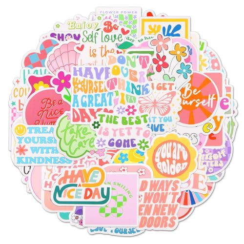 Pack of 100 Pastel Stickers, Cute Sticker Aesthetic Waterproof Aufkleber for Teens Girls Laptop, Water Cupps and Luggage von Notoke