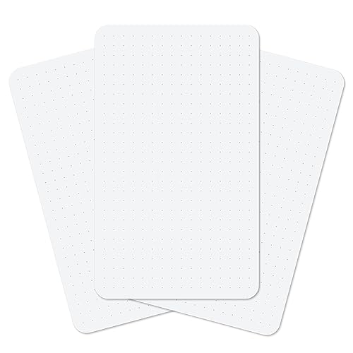 Notsu Karteikarten, Punktraster, 7,6 x 12,7 cm, 50 Stück, dicke gepunktete Notizkarten mit abgerundeten Ecken, hochwertiges strapazierfähiges Papier, 350 g/m² von Notsu