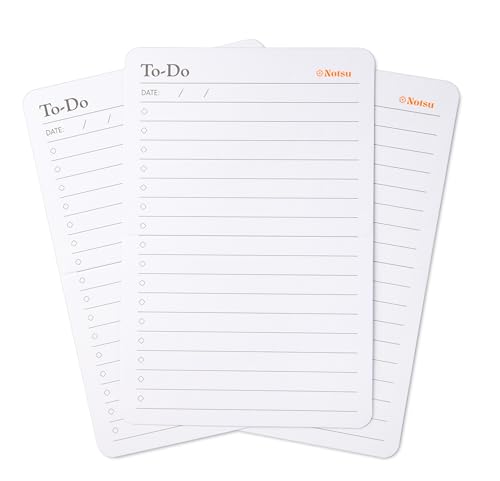 Notsu To-Do-Listen-Raster-Karteikarten, 10,2 x 15,2 cm, 40 Aufgabenplaner, faltbar, vertikale Notizkarten mit abgerundeten Ecken Notsu To-Do-Listen-Raster-Karteikarten, 10,2 x 15,2 cm, 40 Aufgabenplaner, faltbar, vertikale Notizkarten mit abgerundeten Ecken von Notsu