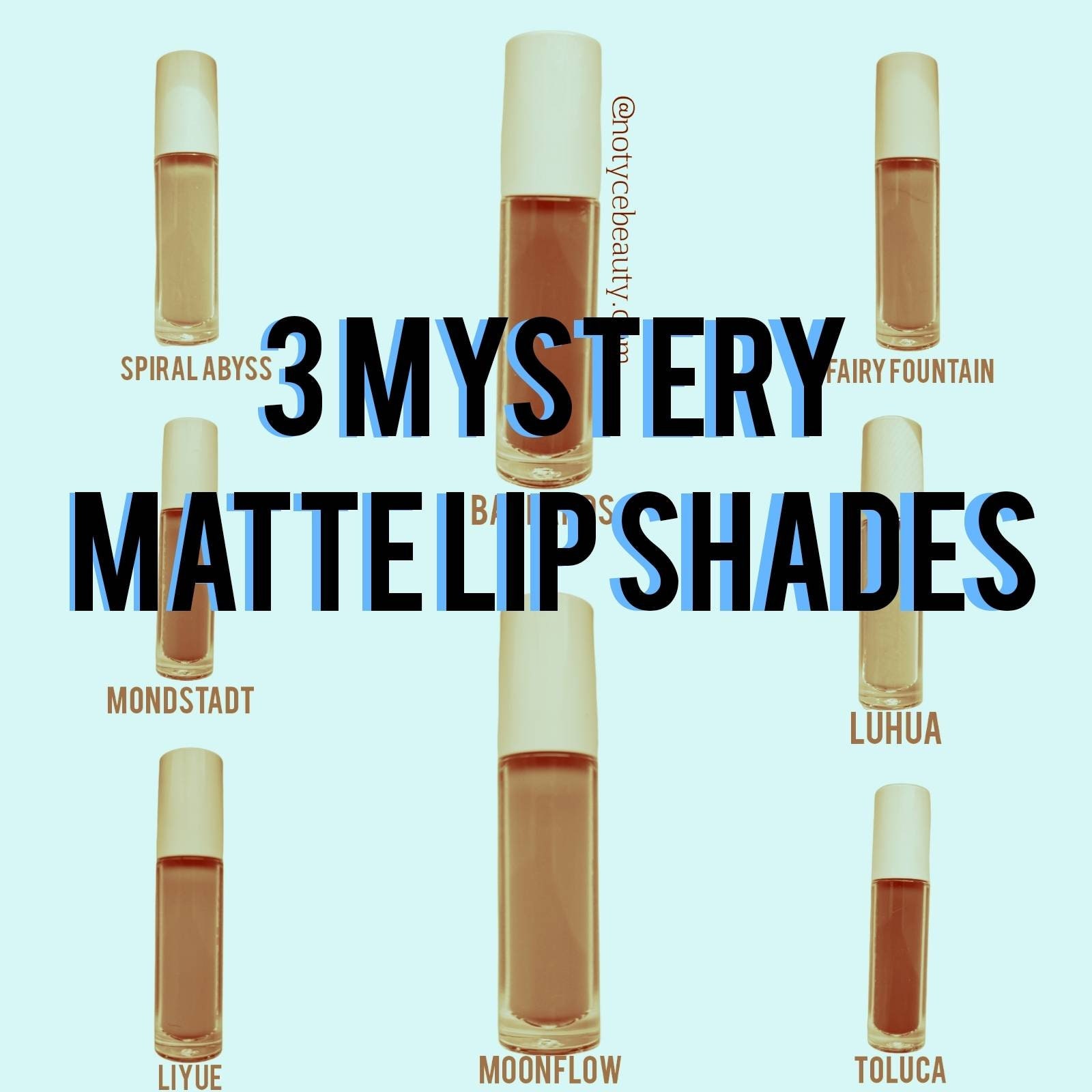 3 Mystery Dream Matte Flüssiger Lippenstift Lippenfarben Wasserdicht Lang Anhaltende Dupe Vegan Make-Up Ohne Grausamkeit Paraben Frei von Notycebeauty