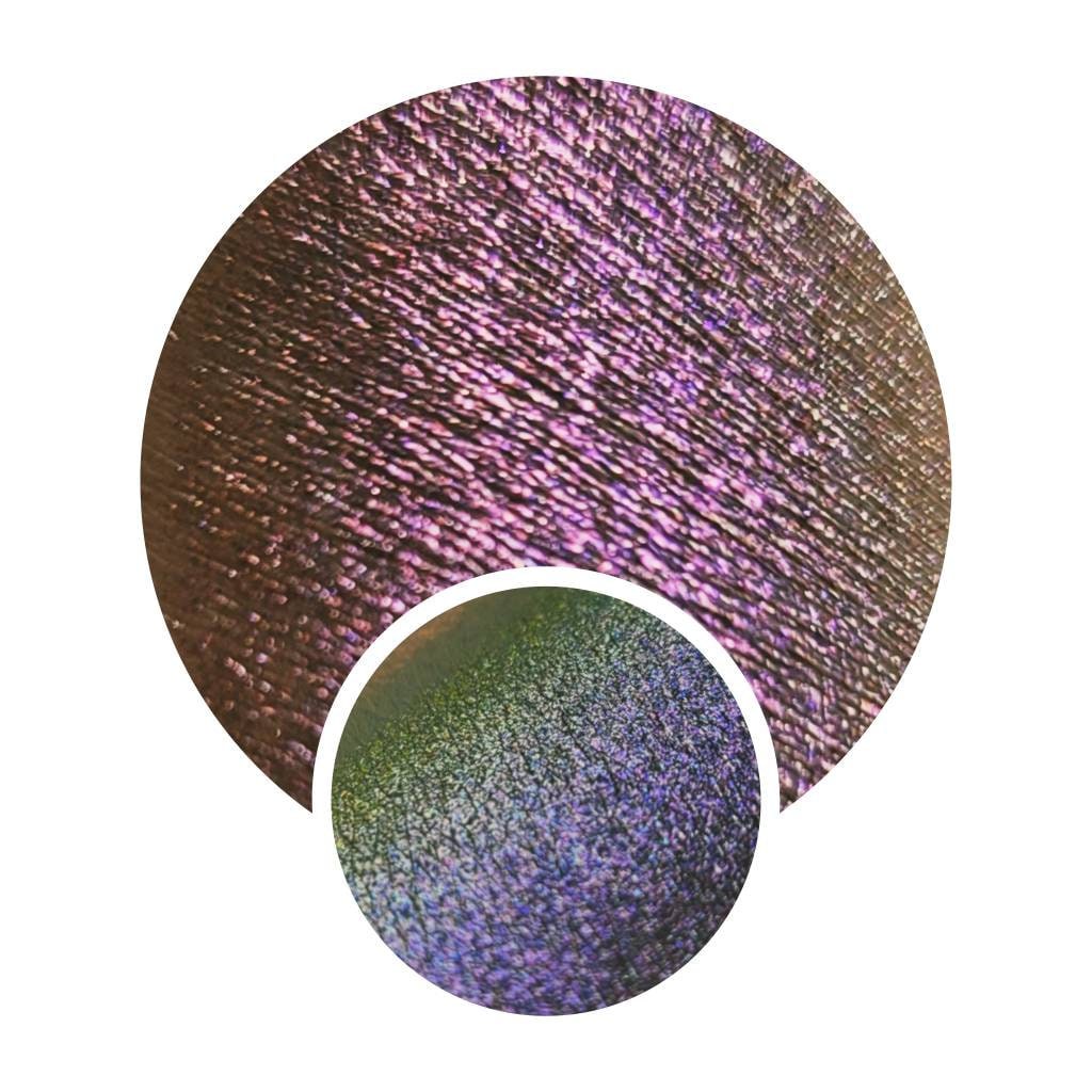 Mehrfarbige 26-mm-Cosmos-Redshift-Chamäleon-Presspfanne, Pflaumenrosa, Violett, Oliv, Goldgrün, Farbverschiebung, Vegane, Schimmernde von Notycebeauty
