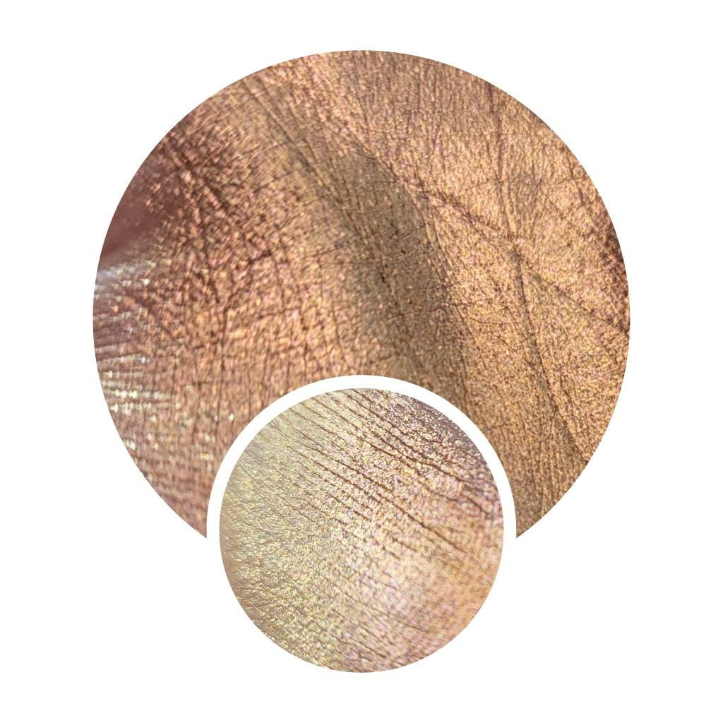 Multichrome 26 Mm Deneb Chamäleon Gepresste Pfanne Pfirsichrosa Gelbgold Farbverschiebung Veganer Lidschatten Multichrom Duochrome Sparkle von Notycebeauty