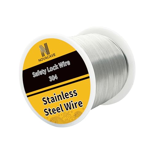 304 Edelstahldraht, 0,5 mm – Schmuckdraht, 0,5 kg Spule, für Perlenstickerei und Schmuckherstellung 304 Edelstahldraht, 0,5 mm – Schmuckdraht, 0,5 kg Spule, für Perlenstickerei und Schmuckherstellung von Novacave