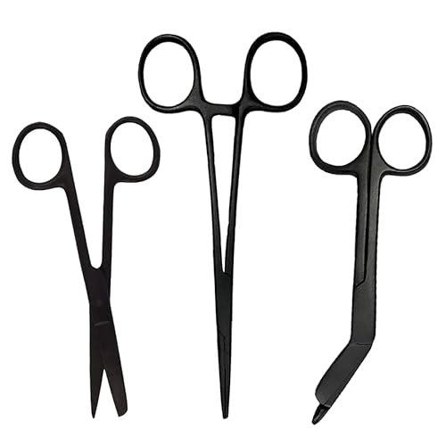 Krankenschwester Scheren Set "Matt Black" - MDR Zertifikat - Verbandschere - Schere - Kocher - Krankenschwester Zubehör - Krankenschwester Geschenk Krankenschwester Scheren Set "Matt Black" - MDR Zertifikat - Verbandschere - Schere - Kocher - Krankenschwester Zubehör - Krankenschwester Geschenk von Novaex