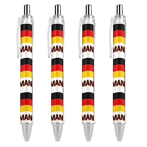 Novaj Deutschland Flagge Kugelschreiber Druckkugelschreiber Bequem Schreibstifte Geschenk für Bürobedarf von Novaj