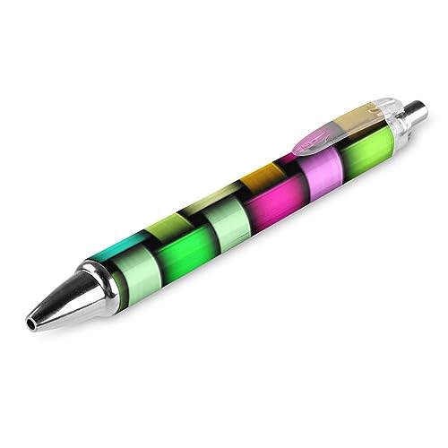 Novaj Farbenfroher Strick-Kugelschreiber, einziehbarer Stift, Arbeitsstifte, Rollkugelschreiber für Büro, Zuhause, 1 Stück von Novaj
