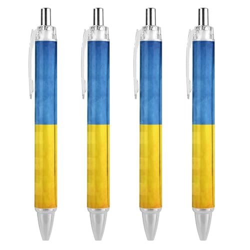 Novaj Kugelschreiber im Vintage-Stil, ukrainische Flagge, niedlicher Kugelschreiber, einziehbar, feine Spitze, 0,5 mm, glattes Schreiben für Zuhause und Büro Novaj Kugelschreiber im Vintage-Stil, ukrainische Flagge, niedlicher Kugelschreiber, einziehbar, feine Spitze, 0,5 mm, glattes Schreiben für Zuhause und Büro von Novaj