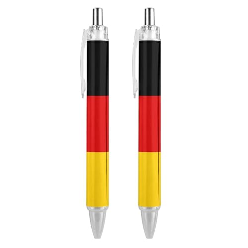 Novaj Kugelschreiber mit Deutschland-Flagge, einziehbar, hübsch, Journaling-Stift, Kugelschreiber, Arbeitsstift, Büro-Stifte für Männer und Frauen, Bürobedarf, 1 Stück Novaj Kugelschreiber mit Deutschland-Flagge, einziehbar, hübsch, Journaling-Stift, Kugelschreiber, Arbeitsstift, Büro-Stifte für Männer und Frauen, Bürobedarf, 1 Stück von Novaj