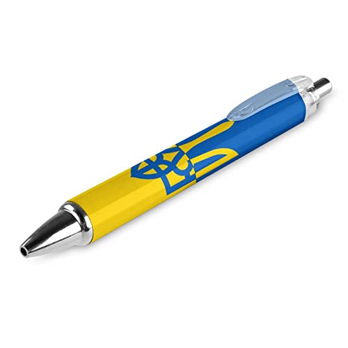 Novaj Kugelschreiber mit ukrainischer Flagge, glattes Schreiben, schwarze Tinte, Kugelschreiber für Büro, Schule, 1 Stück Novaj Kugelschreiber mit ukrainischer Flagge, glattes Schreiben, schwarze Tinte, Kugelschreiber für Büro, Schule, 1 Stück von Novaj
