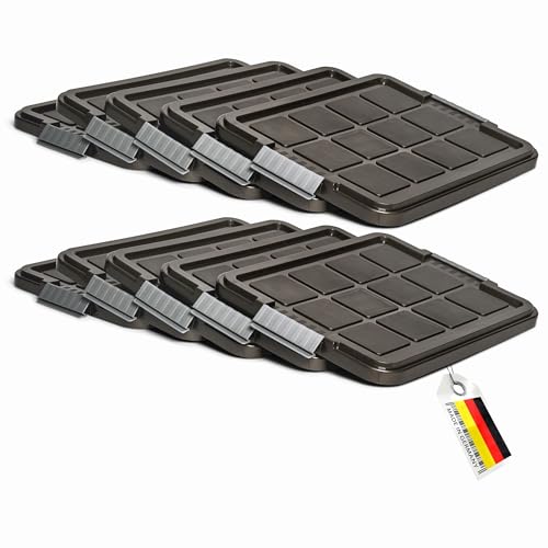 Novaliv 10x Ersatzdeckel 27 Liter mit Clipverschluss 46,5x36,5 cm Antrazit Novaliv 10x Ersatzdeckel 27 Liter mit Clipverschluss 46,5x36,5 cm Antrazit von Novaliv