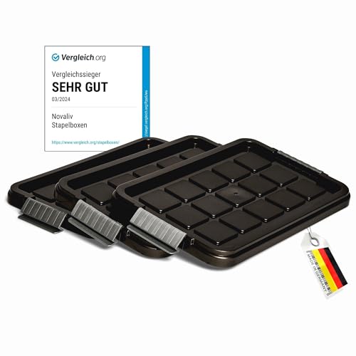 Novaliv 3X Ersatzdeckel 5 Liter mit Clipverschluss 25x15 cm Antrazit Novaliv 3X Ersatzdeckel 5 Liter mit Clipverschluss 25x15 cm Antrazit von Novaliv