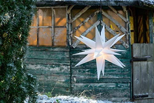 Novaliv Weihnachtsstern beleuchtet Faltstern 55cm Dekostern Weiss hochwertiger Kunststoffstern für Glühbirne mit Timer Funktion 3D Stern 18 Zackig Leuchtstern Weihnachtslicht Winterbeleuchtung Novaliv Weihnachtsstern beleuchtet Faltstern 55cm Dekostern Weiss hochwertiger Kunststoffstern für Glühbirne mit Timer Funktion 3D Stern 18 Zackig Leuchtstern Weihnachtslicht Winterbeleuchtung von Novaliv