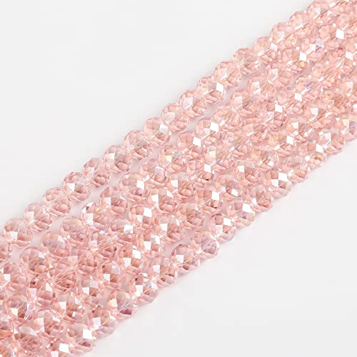 Novborcz 4 mm, rosa AB-Rondelle-Glasperlen für die Schmuckherstellung, 1200 Stück, facettierte Briolette-Form, Kristall-Abstandshalter-Perlen, Zubehör für Armbänder, Halsketten für den Großhandel Novborcz 4 mm, rosa AB-Rondelle-Glasperlen für die Schmuckherstellung, 1200 Stück, facettierte Briolette-Form, Kristall-Abstandshalter-Perlen, Zubehör für Armbänder, Halsketten für den Großhandel von Novborcz
