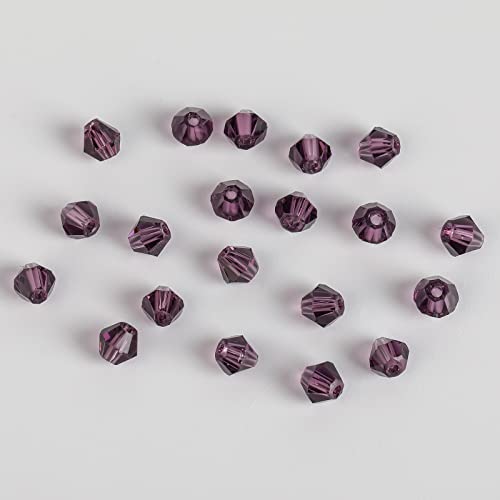 Novborcz 4 mm Doppelkegel-Glasperlen für die Schmuckherstellung, 1700 Stück, facettierte Kristall-Abstandshalter-Perlen, Sortiment, Zubehör für Armbänder, Halsketten für den Großhandel von Novborcz