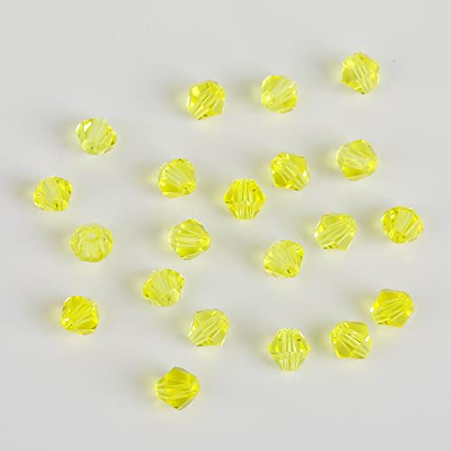 Novborcz 4 mm gelbe Doppelkegel-Glasperlen für die Schmuckherstellung, 1700 Stück, facettierte Kristall-Abstandshalter-Perlen, Sortiment, Zubehör für Armbänder, Halsketten für den Großhandel Novborcz 4 mm gelbe Doppelkegel-Glasperlen für die Schmuckherstellung, 1700 Stück, facettierte Kristall-Abstandshalter-Perlen, Sortiment, Zubehör für Armbänder, Halsketten für den Großhandel von Novborcz
