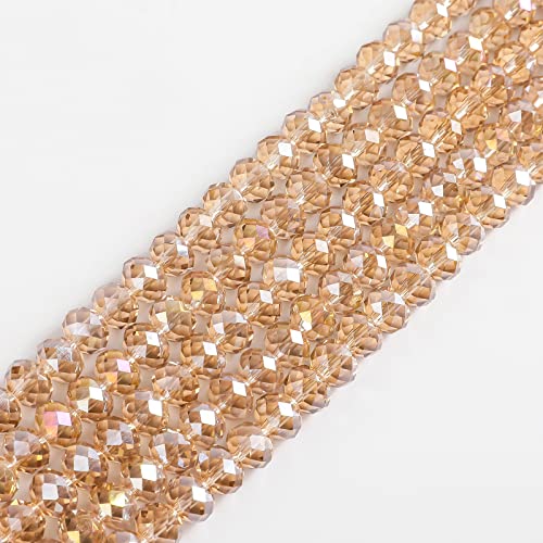 Novborcz 8mm Silber Champagner AB Rondelle Glasperlen für Schmuckherstellung 320pcs Facettierte Briolette Form Kristall Spacer Perlen Sortimente Liefert Zubehör für Armband Halskette für Großhandel Novborcz 8mm Silber Champagner AB Rondelle Glasperlen für Schmuckherstellung 320pcs Facettierte Briolette Form Kristall Spacer Perlen Sortimente Liefert Zubehör für Armband Halskette für Großhandel von Novborcz