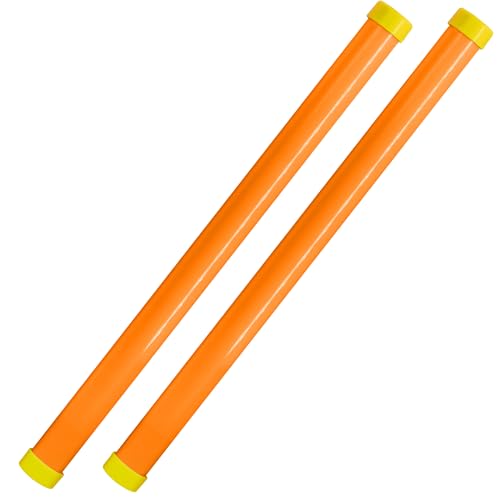 Novelty Place 16" Stöhnröhren-Geräuschmacher, 2er-Pack – Lustiger Party-Krachmacher für Kinder und Erwachsene – Party-Geschenk-Schallröhren-Spielzeug – Orange von Novelty Place