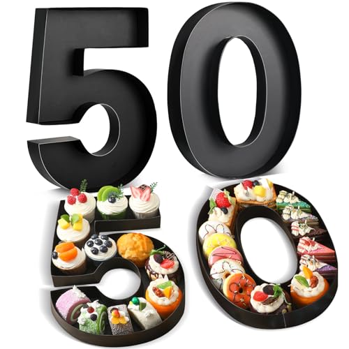 Noveread Befüllbare Pappnummern, Pappmaché-Nummern für Geburtstagsdekoration, Charcuterie, Party, Jahrestag, befüllbare Papierschokolade, Süßigkeiten, Geschenkbox, Schwarz, 50 Stück, 34,5 cm, 2 Stück Noveread Befüllbare Pappnummern, Pappmaché-Nummern für Geburtstagsdekoration, Charcuterie, Party, Jahrestag, befüllbare Papierschokolade, Süßigkeiten, Geschenkbox, Schwarz, 50 Stück, 34,5 cm, 2 Stück von Noveread