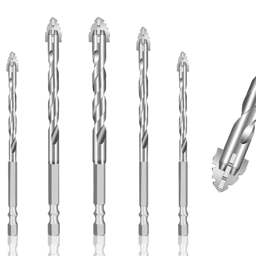Gezahnte Exzenterbohrer-Set, vierschneidig, Sägezahnbohrer-Set, Stein-, Beton-Bohrer, Hartmetallspitzen für Fliesen, Ziegel, Glas, Kunststoff, Holz, PVC mit 6,35 mm Sechskantschaft (6, 8, 10, 12 mm) Gezahnte Exzenterbohrer-Set, vierschneidig, Sägezahnbohrer-Set, Stein-, Beton-Bohrer, Hartmetallspitzen für Fliesen, Ziegel, Glas, Kunststoff, Holz, PVC mit 6,35 mm Sechskantschaft (6, 8, 10, 12 mm) von Novstuf