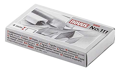 Heftklammern Nr. 111 - Stahldraht, verzinkt, 2000 Stück, Inhalt: 2000 (Neu) von Novus®