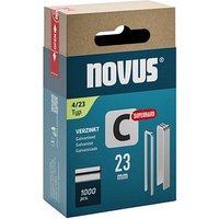 1.000 novus Tackerklammern Schmalrücken superhart 4/23 von Novus