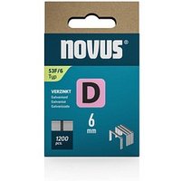 1.200 novus Tackerklammern 53F Flachdraht 6 mm von Novus