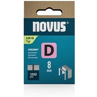 1.200 novus Tackerklammern 53F Flachdraht 8 mm von Novus