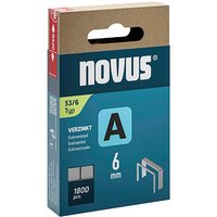 1.800 novus Tackerklammern 53/6 Feindraht hart 6 mm 1.800 novus Tackerklammern 53/6 Feindraht hart 6 mm von Novus