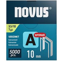 5.000 novus Tackerklammern Feindraht superhart 53/10 von Novus