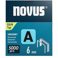 5.000 novus Tackerklammern Feindraht 53/6 von Novus