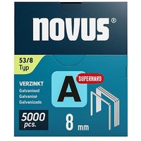 5.000 novus Tackerklammern Feindraht superhart 53/8 von Novus