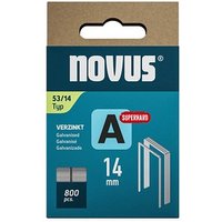 800 novus Tackerklammern Feindraht superhart 53/14 von Novus