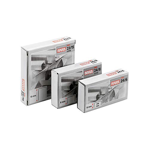 Novus® Heftklammer Typ 23/17 SUPER, Stahldraht verzinkt, Silber, 17 mm, Standard, 1000 Stück Novus® Heftklammer Typ 23/17 SUPER, Stahldraht verzinkt, Silber, 17 mm, Standard, 1000 Stück von Novus