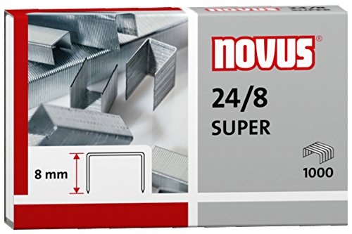 Heftklammern 24/8 verzinkt 1000 Stück (5000 Stück, 24/8 verzinkt) von Novus