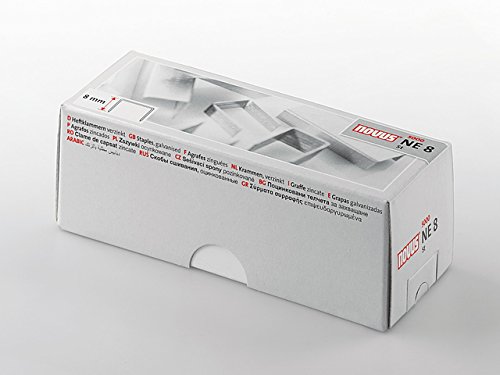 NOVUS Heftklammer, SUPER, NE8, verzinkt (5.000 Stück), Sie erhalten 1 Packung á 5000 Stück von Novus