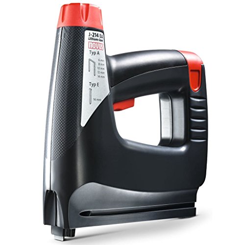 Novus Akku-Tacker J-214 im Koffer, Elektrotacker, 3.6 V Akku, LED-Arbeits-Licht, Schlagkraftregelung, Unterlademechanik Novus Akku-Tacker J-214 im Koffer, Elektrotacker, 3.6 V Akku, LED-Arbeits-Licht, Schlagkraftregelung, Unterlademechanik von Novus