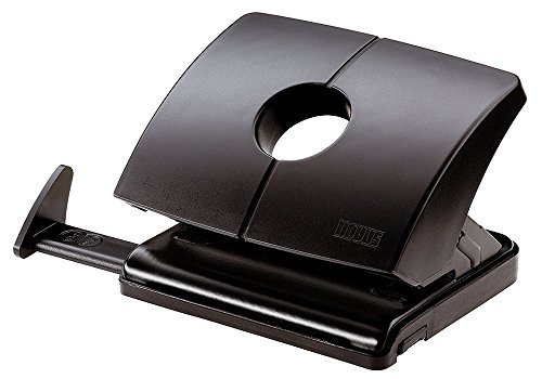 Novus B 216 Bürolocher (mit Anschlagschiene und Formatvorgaben, Metallunterteil und Kunststoffoberteil, für 16 Blatt) schwarz von Jovi